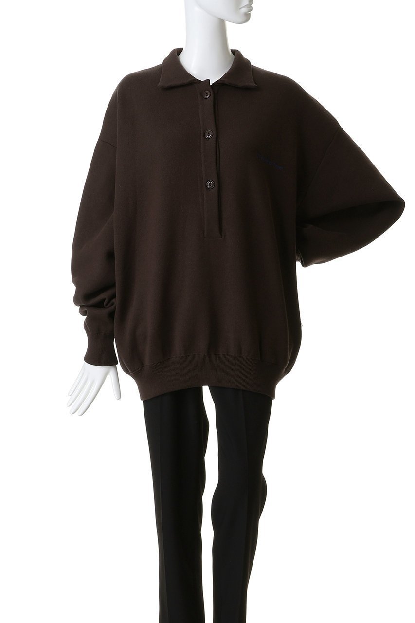 【エリオポール/heliopole】の【J.J Mancer】スキッパーポロプルオーバー 人気、トレンドファッション・服の通販 founy(ファニー) ファッション Fashion レディースファッション Fashion for Women トップス・カットソー Cut & Sew Tops シャツ・ブラウス・オフィスカジュアル Elegant Blouses & Button-Ups ロングTシャツ・Tシャツ Longline T-Shirts & Tees カジュアルプルオーバー・ニットトップス Pullovers & Knit Tops / Casual Pullovers カットソー・ベーシックTシャツ Cut-and-Sewn Tops / Stretch Tees & Basics スキッパー Skipper, Open Collar スリーブ Sleeve, Long Sleeve / Short Sleeve ロング Long, Long-Length エレガント 上品 Elegant other-2|ID: prp329100004814648 ipo3291000000036016563