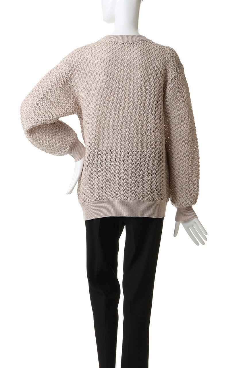 【エリオポール/heliopole】のリリーヤーンメッシュニット 人気、トレンドファッション・服の通販 founy(ファニー) 　ファッション　Fashion　レディースファッション　Fashion for Women　トップス・カットソー　Cut & Sew Tops　ニット　Knit Tops & Sweaters　カジュアルプルオーバー・ニットトップス　Pullovers & Knit Tops / Casual Pullovers　トレンド　Trend, Trending Now　メッシュ　Mesh, Net Fabric　リラックス　Relax, Relaxed Fit　ロング　Long, Long-Length　再入荷　Restock / Back in Stock　秋　Autumn　other-4|ID: prp329100004814649 ipo3291000000036016572