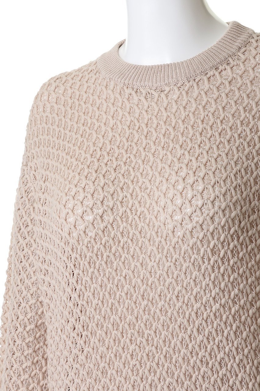 【エリオポール/heliopole】のリリーヤーンメッシュニット 人気、トレンドファッション・服の通販 founy(ファニー) 　ファッション　Fashion　レディースファッション　Fashion for Women　トップス・カットソー　Cut & Sew Tops　ニット　Knit Tops & Sweaters　カジュアルプルオーバー・ニットトップス　Pullovers & Knit Tops / Casual Pullovers　トレンド　Trend, Trending Now　メッシュ　Mesh, Net Fabric　リラックス　Relax, Relaxed Fit　ロング　Long, Long-Length　再入荷　Restock / Back in Stock　秋　Autumn　other-5|ID: prp329100004814649 ipo3291000000036016573