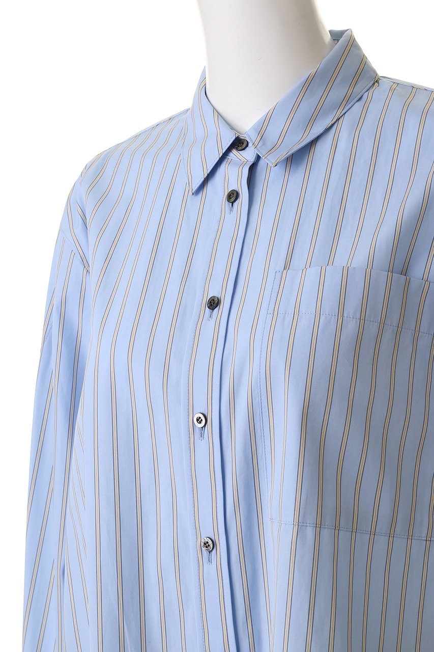 【ランバン オン ブルー/LANVIN en Bleu】のTHOMAS MASONフレアシャツ 人気、トレンドファッション・服の通販 founy(ファニー) 　ファッション　Fashion　レディースファッション　Fashion for Women　トップス・カットソー　Cut & Sew Tops　シャツ・ブラウス・オフィスカジュアル　Elegant Blouses & Button-Ups　2026年　2026　アシンメトリー　Asymmetrical Style　スリーブ　Sleeve, Long Sleeve / Short Sleeve　フレア　Flare, Flared　ロング　Long, Long-Length　夏　Summer　春　Spring　S/S・春夏　SS, Spring/Summer, Warm Season　other-5|ID: prp329100004814655 ipo3291000000034968858