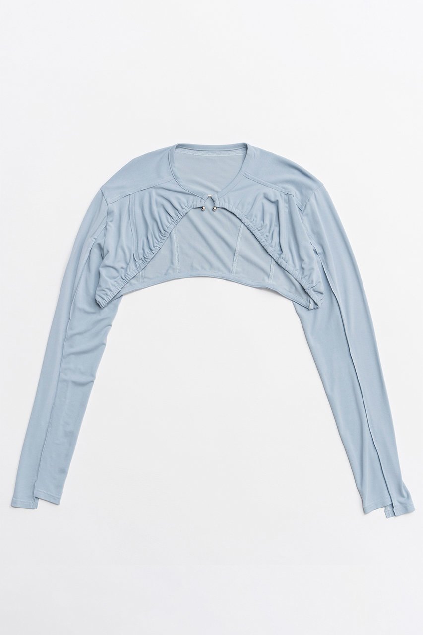 【メゾンスペシャル/MAISON SPECIAL】のPiercing Ring Short Bolero/ピアスリングショートボレロ インテリア・キッズ・メンズ・レディースファッション・服の通販 founy(ファニー) 　ファッション　Fashion　レディースファッション　Fashion for Women　アウター　Coat / Outerwear Collection　ボレロ・ショート丈ジャケット / ドレス羽織りに　Boleros & Short Jackets　ストール　Soft & Warm Scarves　マフラー・スヌード / 冬小物の定番　Scarves & Mufflers　ジュエリー　Jewelry　ファッションリング　Fashion Rings　2026年　2026　キャミソール　Camisole, Spaghetti Strap Top　ショート　Short, Short Length　ストール　Stole, Wrap　ボレロ　Bolero, Short Cardigan　マフラー　Scarf, Muffler　夏　Summer　旅行　Travel　春　Spring　S/S・春夏　SS, Spring/Summer, Warm Season　羽織　Haori, Light Jacket　BLU(ブルー)|ID: prp329100004814670 ipo3291000000034969075
