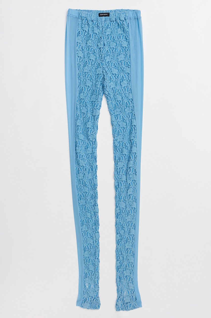 【メゾンスペシャル/MAISON SPECIAL】のLace Leggings/レースレギンス インテリア・キッズ・メンズ・レディースファッション・服の通販 founy(ファニー) 　ファッション　Fashion　レディースファッション　Fashion for Women　パンツ　Pants & Trousers　レギンス　Leggings & Stretch Pants　レッグウェア・ストッキング　Legwear & Hosiery　インナー　Innerwear　春　Spring　シアー　Sheer, See-Through　ストレッチ　Stretch, Stretchy Fabric　スリム　Slim, Slim Fit　チュニック　Tunic, Long Top　トレンド　Trend, Trending Now　フィット　Fit, Slim Fit　フェミニン　Feminine, Girly　ボトム　Bottoms, Lower Wear　レギンス　Leggings, Stretch Pants　レース　Lace, Lace Fabric　S/S・春夏　SS, Spring/Summer, Warm Season　おすすめ　Recommended / Our Picks　夏　Summer　エレガント 上品　Elegant　2026年　2026　BLU(ブルー)|ID: prp329100004814671 ipo3291000000034969086