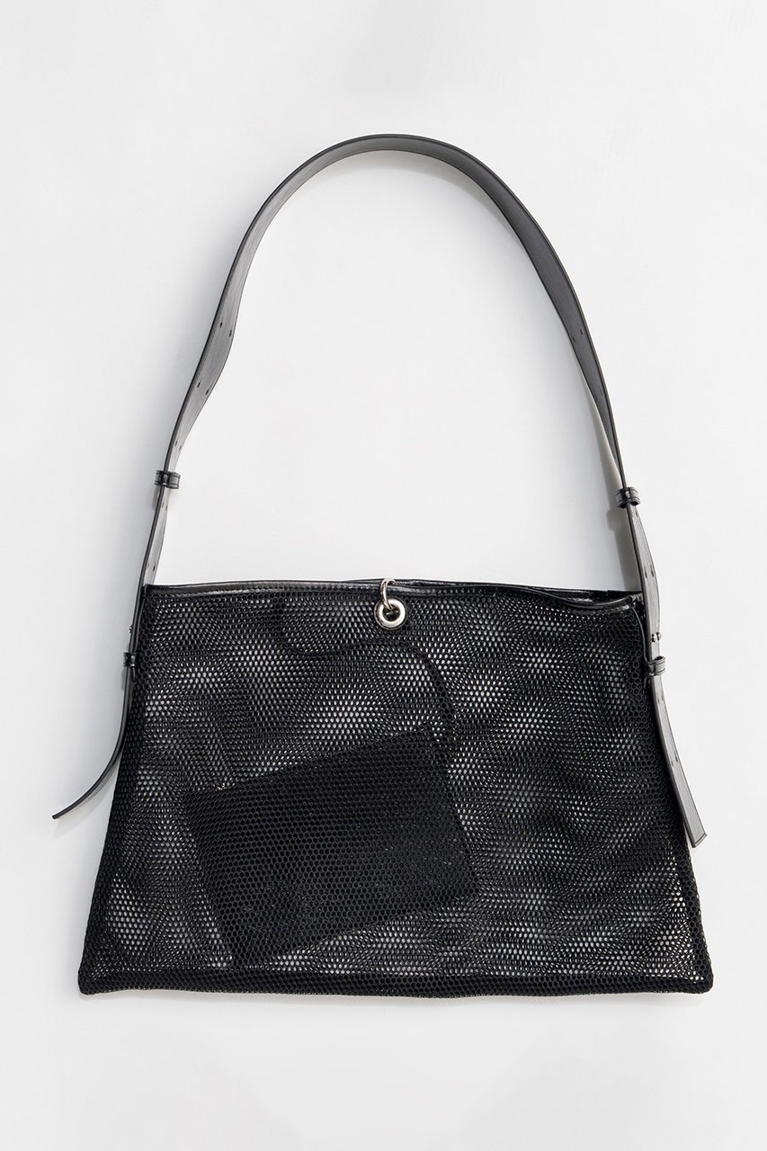 【メゾンスペシャル/MAISON SPECIAL】のSquare Tote Bag/スクエアトートバッグ インテリア・キッズ・メンズ・レディースファッション・服の通販 founy(ファニー) 　ファッション　Fashion　レディースファッション　Fashion for Women　バッグ　Bags　2026年　2026　ショルダー　Shoulder, Shoulder Strap　バランス　Balance, Style Balance　メッシュ　Mesh, Net Fabric　ラッセル　Raschel, Raschel Lace　ワイド　Wide, Wide Fit　今季　This Season, Current Season　夏　Summer　春　Spring　S/S・春夏　SS, Spring/Summer, Warm Season　BLK(ブラック)|ID: prp329100004814675 ipo3291000000034969117