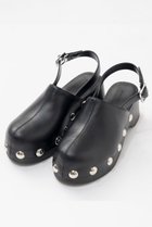【メゾンスペシャル/MAISON SPECIAL】のVolume Studded Wood Clogs/ボリュームスタッズウッドサボ BLK(ブラック)|ID: prp329100004814677 ipo3291000000034969131