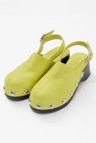 【メゾンスペシャル/MAISON SPECIAL】のVolume Studded Wood Clogs/ボリュームスタッズウッドサボ LIME(ライム)|ID: prp329100004814677 ipo3291000000034969133
