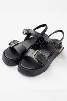 【メゾンスペシャル/MAISON SPECIAL】のStudded Wide Belt Sandals/スタッズワイドベルトサンダル BLK(ブラック)|ID: prp329100004814678 ipo3291000000034969141