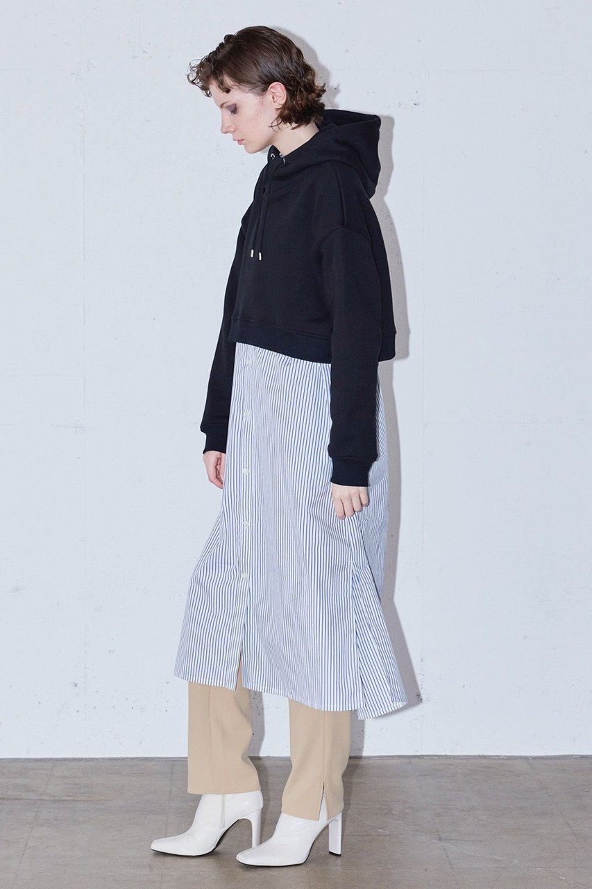 【ミディウミソリッド/MIDIUMISOLID】のフード付きショートプルオーバー 人気、トレンドファッション・服の通販 founy(ファニー) 　ファッション　Fashion　レディースファッション　Fashion for Women　トップス・カットソー　Cut & Sew Tops　シャツ・ブラウス・オフィスカジュアル　Elegant Blouses & Button-Ups　レディースパーカー・カジュアルフーディー　Casual Hoodies & Sweatshirts　ロングTシャツ・Tシャツ　Longline T-Shirts & Tees　カジュアルプルオーバー・ニットトップス　Pullovers & Knit Tops / Casual Pullovers　スウェット・クルーネックトップス　Sweatshirts & Crewnecks / Relaxed Fit Sweat Tops　カットソー・ベーシックTシャツ　Cut-and-Sewn Tops / Stretch Tees & Basics　ショート　Short, Short Length　シンプル　Simple, Minimal　トレンド　Trend, Trending Now　other-7|ID: prp329100004814680 ipo3291000000034969230