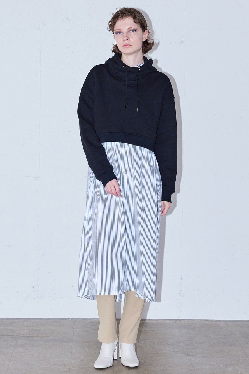 【ミディウミソリッド/MIDIUMISOLID】のフード付きショートプルオーバー 人気、トレンドファッション・服の通販 founy(ファニー) 　ファッション　Fashion　レディースファッション　Fashion for Women　トップス・カットソー　Cut & Sew Tops　シャツ・ブラウス・オフィスカジュアル　Elegant Blouses & Button-Ups　レディースパーカー・カジュアルフーディー　Casual Hoodies & Sweatshirts　ロングTシャツ・Tシャツ　Longline T-Shirts & Tees　カジュアルプルオーバー・ニットトップス　Pullovers & Knit Tops / Casual Pullovers　スウェット・クルーネックトップス　Sweatshirts & Crewnecks / Relaxed Fit Sweat Tops　カットソー・ベーシックTシャツ　Cut-and-Sewn Tops / Stretch Tees & Basics　ショート　Short, Short Length　シンプル　Simple, Minimal　トレンド　Trend, Trending Now　other-8|ID: prp329100004814680 ipo3291000000034969231