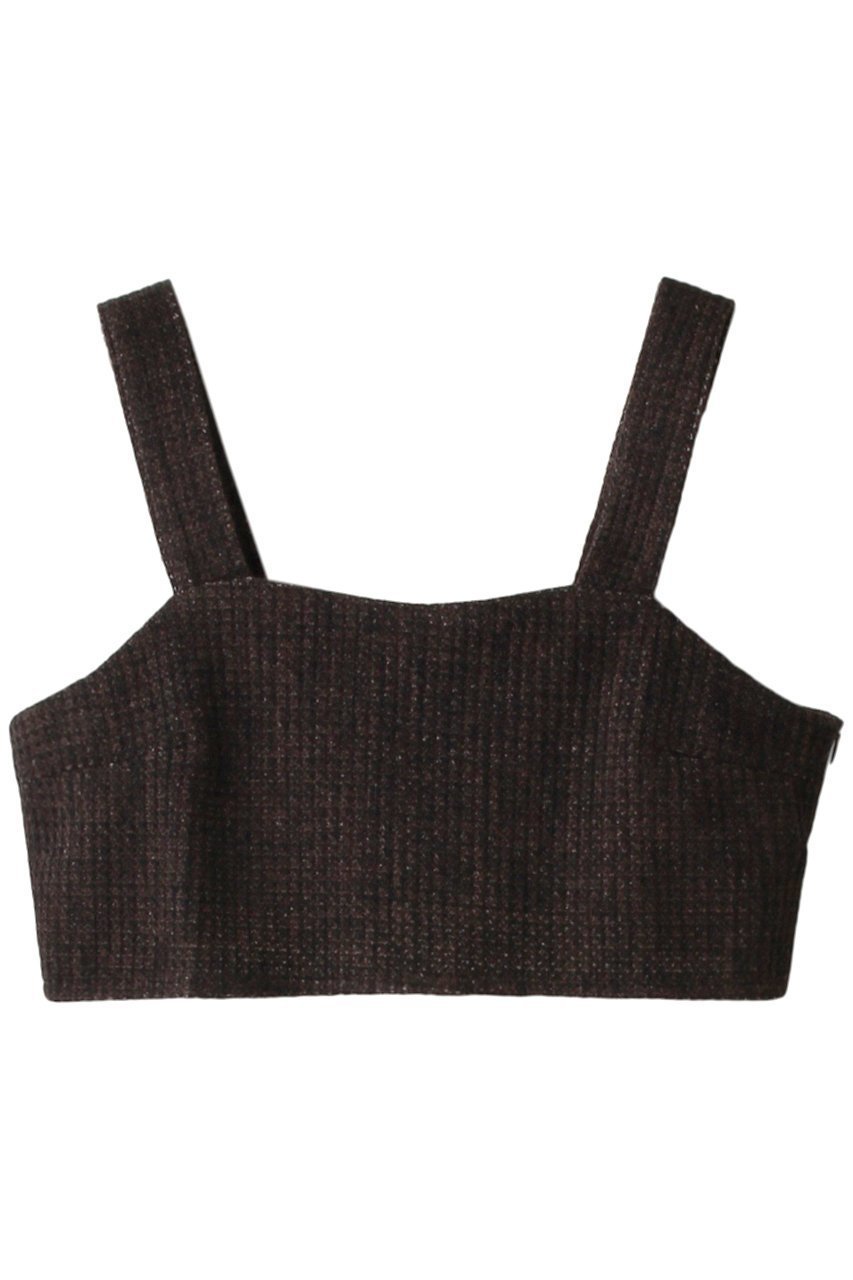 【ミディウミソリッド/MIDIUMISOLID】のBustier tops トップ インテリア・キッズ・メンズ・レディースファッション・服の通販 founy(ファニー) 　ファッション　Fashion　レディースファッション　Fashion for Women　トップス・カットソー　Cut & Sew Tops　キャミソール&ノースリーブ　Camisoles & Sleeveless Tops　シャツ・ブラウス・オフィスカジュアル　Elegant Blouses & Button-Ups　ロングTシャツ・Tシャツ　Longline T-Shirts & Tees　カットソー・ベーシックTシャツ　Cut-and-Sewn Tops / Stretch Tees & Basics　ビスチェ　Bustiers & Corset Tops / Layered Bustier Style　インナー　Innerwear　カットソー　Cut and Sewn Top　キャミソール　Camisole, Spaghetti Strap Top　クロップド　Cropped, Short Length　ジャケット　Jacket, Outerwear　タンク　Tank Top, Sleeveless Top　トレンド　Trend, Trending Now　brown|ID: prp329100004814683 ipo3291000000035510812