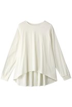 【ミディウミソリッド/MIDIUMISOLID】のcrew neck A line PO/プルオーバー 人気、トレンドファッション・服の通販 founy(ファニー) ファッション Fashion レディースファッション Fashion for Women トップス・カットソー Cut & Sew Tops シャツ・ブラウス・オフィスカジュアル Elegant Blouses & Button-Ups ロングTシャツ・Tシャツ Longline T-Shirts & Tees カジュアルプルオーバー・ニットトップス Pullovers & Knit Tops / Casual Pullovers カットソー・ベーシックTシャツ Cut-and-Sewn Tops / Stretch Tees & Basics ギャザー Gathered, Ruffled スリーブ Sleeve, Long Sleeve / Short Sleeve フレア Flare, Flared ロング Long, Long-Length 長袖 Long Sleeve, Full Sleeve thumbnail アイボリー|ID: prp329100004814686 ipo3291000000034969324