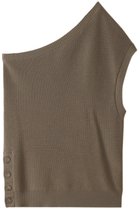 【ミディウミソリッド/MIDIUMISOLID】のone shoulder half cardigan tops ベージュ|ID: prp329100004814687 ipo3291000000034969335