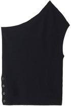 【ミディウミソリッド/MIDIUMISOLID】のone shoulder half cardigan tops ブラック|ID: prp329100004814687 ipo3291000000035426615