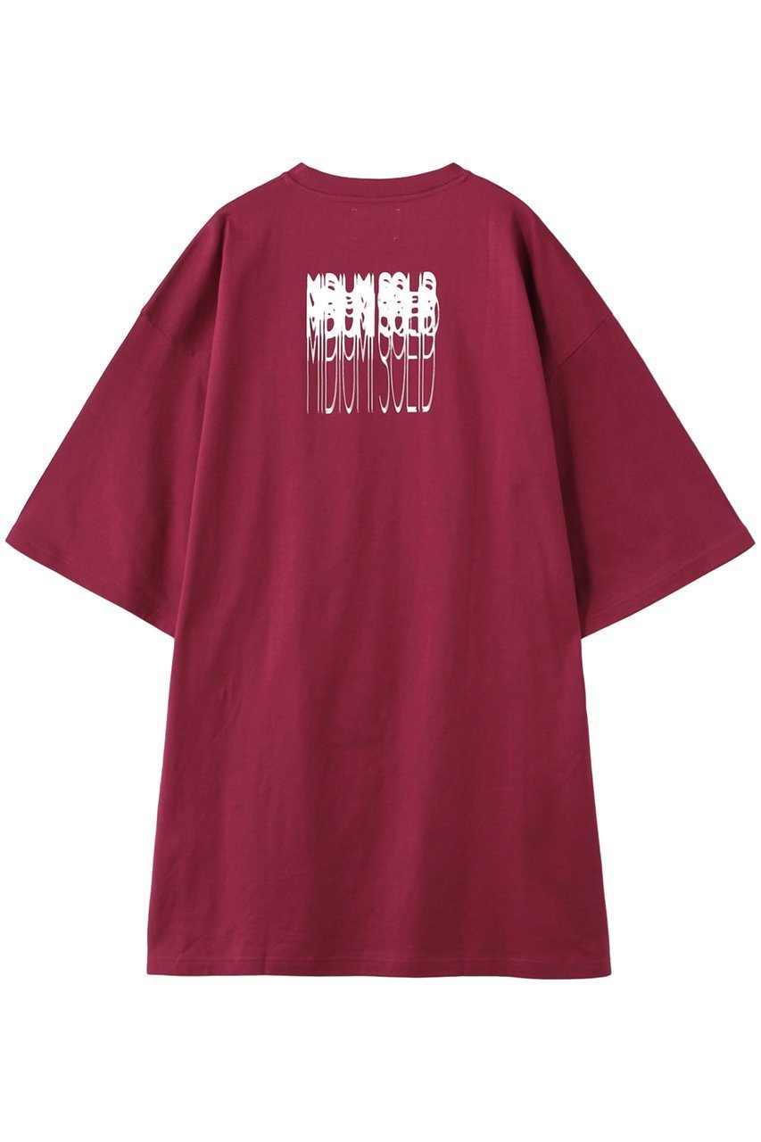 【ミディウミソリッド/MIDIUMISOLID】のlogo print h/slv Tシャツ インテリア・キッズ・メンズ・レディースファッション・服の通販 founy(ファニー) 　ファッション　Fashion　レディースファッション　Fashion for Women　トップス・カットソー　Cut & Sew Tops　シャツ・ブラウス・オフィスカジュアル　Elegant Blouses & Button-Ups　ロングTシャツ・Tシャツ　Longline T-Shirts & Tees　カットソー・ベーシックTシャツ　Cut-and-Sewn Tops / Stretch Tees & Basics　ショート　Short, Short Length　シンプル　Simple, Minimal　スリーブ　Sleeve, Long Sleeve / Short Sleeve　プリント　Print, Printed Pattern　ロング　Long, Long-Length　半袖　Short Sleeve, Half Sleeve　ワイン|ID: prp329100004814688 ipo3291000000034969346
