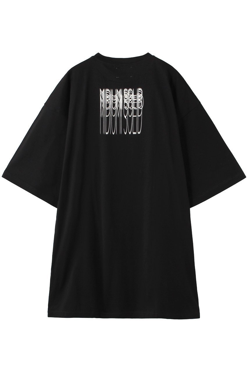 【ミディウミソリッド/MIDIUMISOLID】のlogo print h/slv Tシャツ インテリア・キッズ・メンズ・レディースファッション・服の通販 founy(ファニー) 　ファッション　Fashion　レディースファッション　Fashion for Women　トップス・カットソー　Cut & Sew Tops　シャツ・ブラウス・オフィスカジュアル　Elegant Blouses & Button-Ups　ロングTシャツ・Tシャツ　Longline T-Shirts & Tees　カットソー・ベーシックTシャツ　Cut-and-Sewn Tops / Stretch Tees & Basics　ショート　Short, Short Length　シンプル　Simple, Minimal　スリーブ　Sleeve, Long Sleeve / Short Sleeve　プリント　Print, Printed Pattern　ロング　Long, Long-Length　半袖　Short Sleeve, Half Sleeve　ブラック|ID: prp329100004814688 ipo3291000000034969347