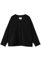 【ミディウミソリッド/MIDIUMISOLID】のVネックシャツカーディガン ブラック|ID: prp329100004814689 ipo3291000000034969354