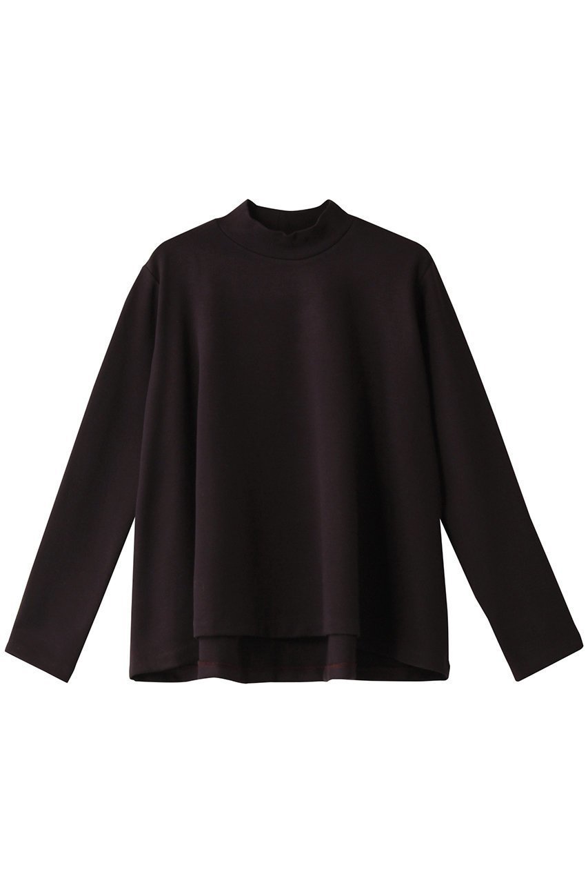 【ミディウミソリッド/MIDIUMISOLID】のhigh neck flared T インテリア・キッズ・メンズ・レディースファッション・服の通販 founy(ファニー) ファッション Fashion レディースファッション Fashion for Women トップス・カットソー Cut & Sew Tops シャツ・ブラウス・オフィスカジュアル Elegant Blouses & Button-Ups ロングTシャツ・Tシャツ Longline T-Shirts & Tees カットソー・ベーシックTシャツ Cut-and-Sewn Tops / Stretch Tees & Basics シンプル Simple, Minimal スリーブ Sleeve, Long Sleeve / Short Sleeve ハイネック High Neck, Mock Neck フレア Flare, Flared ロング Long, Long-Length ダークブラウン|ID: prp329100004814692 ipo3291000000034969390