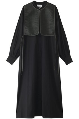 【ミディウミソリッド/MIDIUMISOLID】のlong shirt OP with vest ベスト 人気、トレンドファッション・服の通販 founy(ファニー) ファッション Fashion レディースファッション Fashion for Women アウター Coat / Outerwear Collection ワンピース Dresses チュニック Tunic Tops & Dresses コンパクト Compact, Small Size シンプル Simple, Minimal スタンド Stand Collar, Upright Stand チュニック Tunic, Long Top フレア Flare, Flared ベスト Vest, Waistcoat ロング Long, Long-Length エレガント 上品 Elegant |ID:prp329100004814693