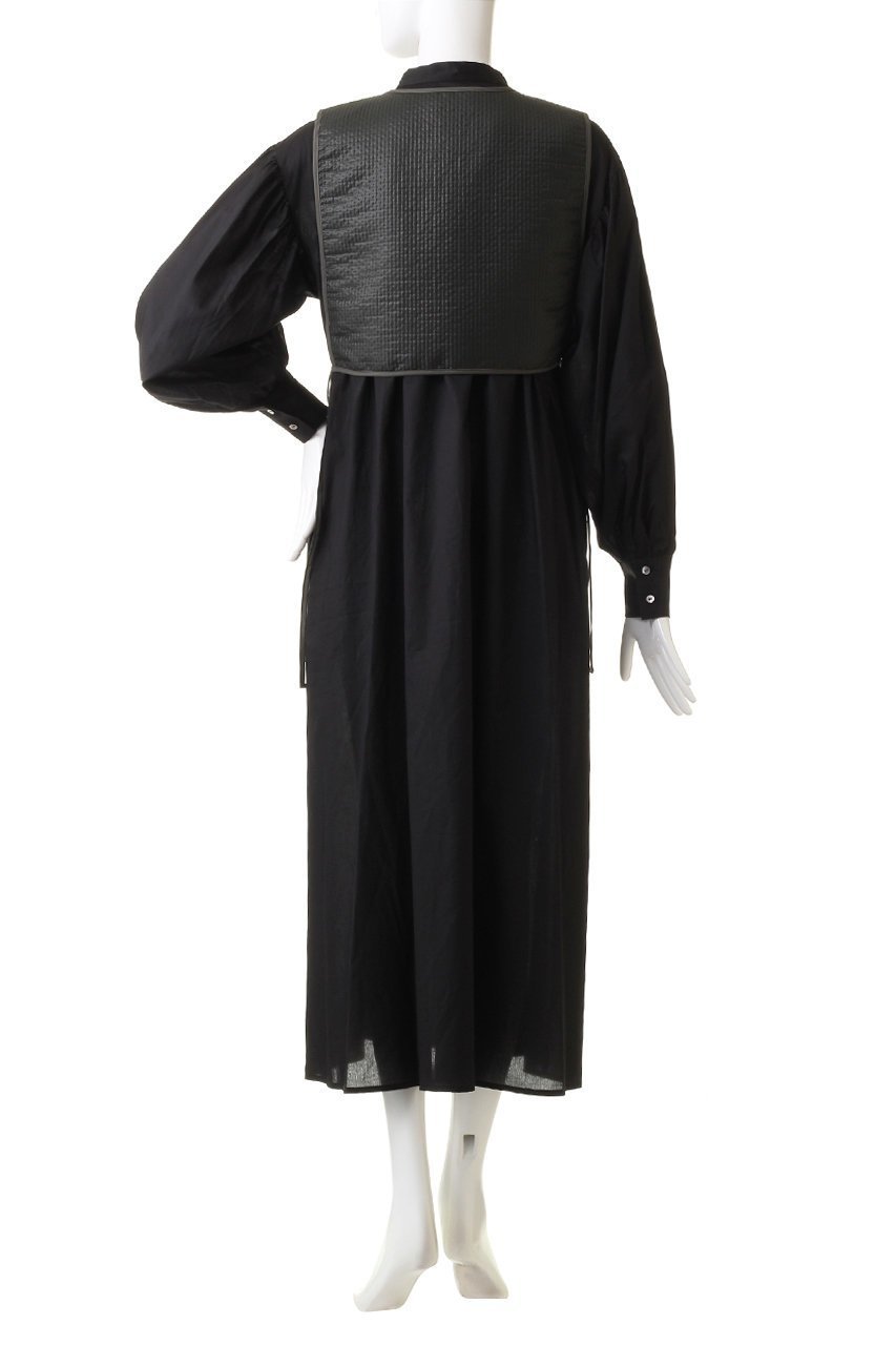 【ミディウミソリッド/MIDIUMISOLID】のlong shirt OP with vest ベスト 人気、トレンドファッション・服の通販 founy(ファニー) 　ファッション　Fashion　レディースファッション　Fashion for Women　アウター　Coat / Outerwear Collection　ワンピース　Dresses　チュニック　Tunic Tops & Dresses　コンパクト　Compact, Small Size　シンプル　Simple, Minimal　スタンド　Stand Collar, Upright Stand　チュニック　Tunic, Long Top　フレア　Flare, Flared　ベスト　Vest, Waistcoat　ロング　Long, Long-Length　エレガント 上品　Elegant　other-4|ID: prp329100004814693 ipo3291000000034969494