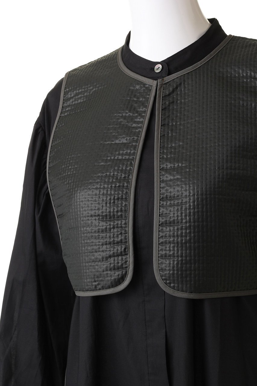 【ミディウミソリッド/MIDIUMISOLID】のlong shirt OP with vest ベスト 人気、トレンドファッション・服の通販 founy(ファニー) 　ファッション　Fashion　レディースファッション　Fashion for Women　アウター　Coat / Outerwear Collection　ワンピース　Dresses　チュニック　Tunic Tops & Dresses　コンパクト　Compact, Small Size　シンプル　Simple, Minimal　スタンド　Stand Collar, Upright Stand　チュニック　Tunic, Long Top　フレア　Flare, Flared　ベスト　Vest, Waistcoat　ロング　Long, Long-Length　エレガント 上品　Elegant　other-5|ID: prp329100004814693 ipo3291000000035944225