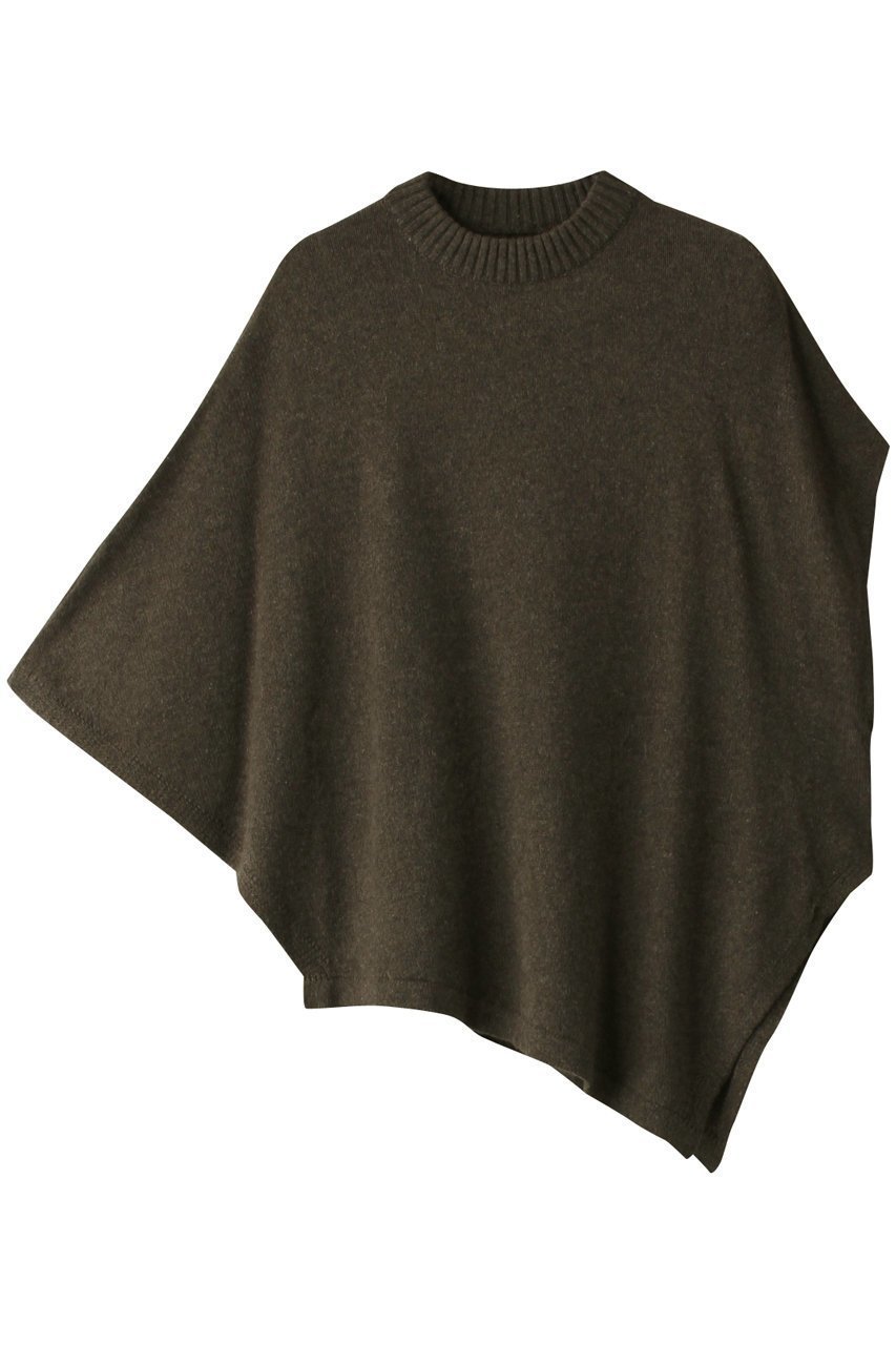 【ミディウミソリッド/MIDIUMISOLID】のasymmetry P/O プルオーバー インテリア・キッズ・メンズ・レディースファッション・服の通販 founy(ファニー) 　ファッション　Fashion　レディースファッション　Fashion for Women　トップス・カットソー　Cut & Sew Tops　ニット　Knit Tops & Sweaters　カジュアルプルオーバー・ニットトップス　Pullovers & Knit Tops / Casual Pullovers　カットソー　Cut and Sewn Top　ポンチョ　Poncho, Cape Style　無地　Plain, Solid Color　khaki|ID: prp329100004814701 ipo3291000000034969623
