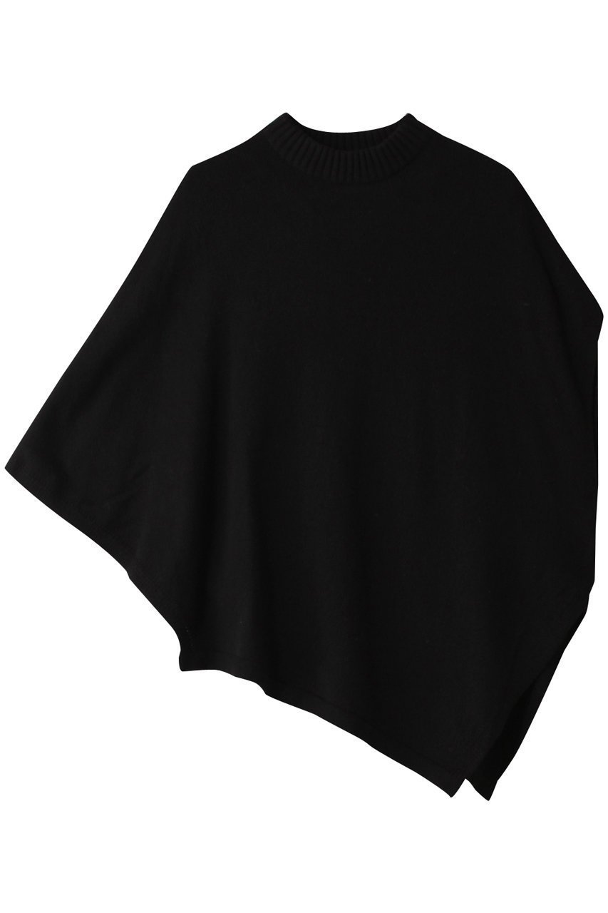 【ミディウミソリッド/MIDIUMISOLID】のasymmetry P/O プルオーバー インテリア・キッズ・メンズ・レディースファッション・服の通販 founy(ファニー) 　ファッション　Fashion　レディースファッション　Fashion for Women　トップス・カットソー　Cut & Sew Tops　ニット　Knit Tops & Sweaters　カジュアルプルオーバー・ニットトップス　Pullovers & Knit Tops / Casual Pullovers　カットソー　Cut and Sewn Top　ポンチョ　Poncho, Cape Style　無地　Plain, Solid Color　black|ID: prp329100004814701 ipo3291000000034969625