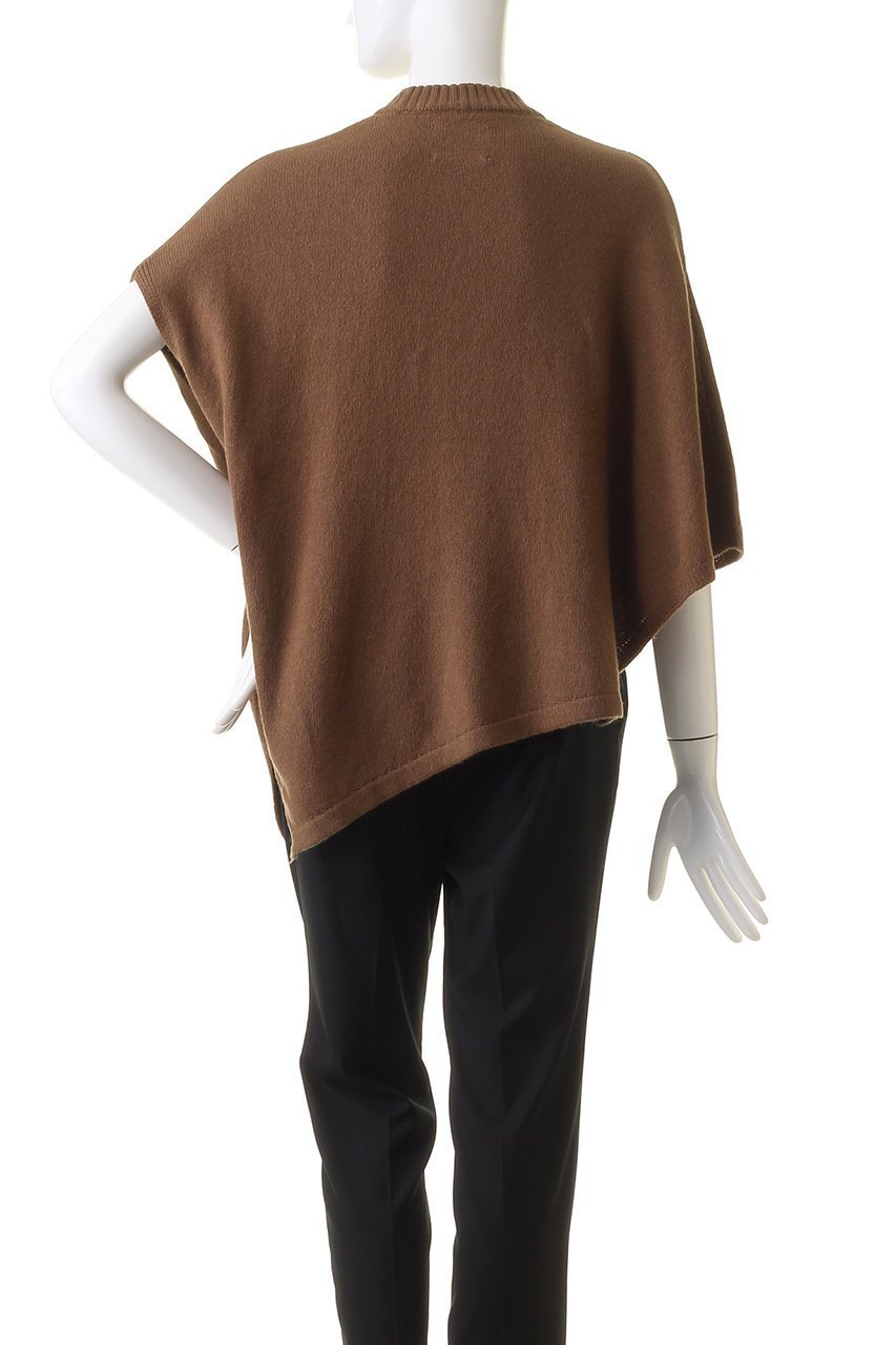 【ミディウミソリッド/MIDIUMISOLID】のasymmetry P/O プルオーバー 人気、トレンドファッション・服の通販 founy(ファニー) 　ファッション　Fashion　レディースファッション　Fashion for Women　トップス・カットソー　Cut & Sew Tops　ニット　Knit Tops & Sweaters　カジュアルプルオーバー・ニットトップス　Pullovers & Knit Tops / Casual Pullovers　カットソー　Cut and Sewn Top　ポンチョ　Poncho, Cape Style　無地　Plain, Solid Color　other-4|ID: prp329100004814701 ipo3291000000034969628