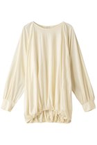 【ミディウミソリッド/MIDIUMISOLID】のシャーリングヘムクルーネックプルオーバー ホワイト|ID: prp329100004814703 ipo3291000000034969647