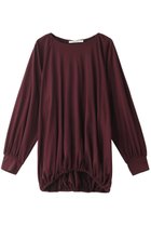 【ミディウミソリッド/MIDIUMISOLID】のシャーリングヘムクルーネックプルオーバー ワイン|ID: prp329100004814703 ipo3291000000034969648