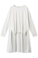 【ミディウミソリッド/MIDIUMISOLID】のクルーネックバックロングプルオーバー 人気、トレンドファッション・服の通販 founy(ファニー) ファッション Fashion レディースファッション Fashion for Women トップス・カットソー Cut & Sew Tops シャツ・ブラウス・オフィスカジュアル Elegant Blouses & Button-Ups カジュアルプルオーバー・ニットトップス Pullovers & Knit Tops / Casual Pullovers バッグ Bags とろみ Fluid, Flowy Fabric スリーブ Sleeve, Long Sleeve / Short Sleeve ロング Long, Long-Length |ID:prp329100004814704