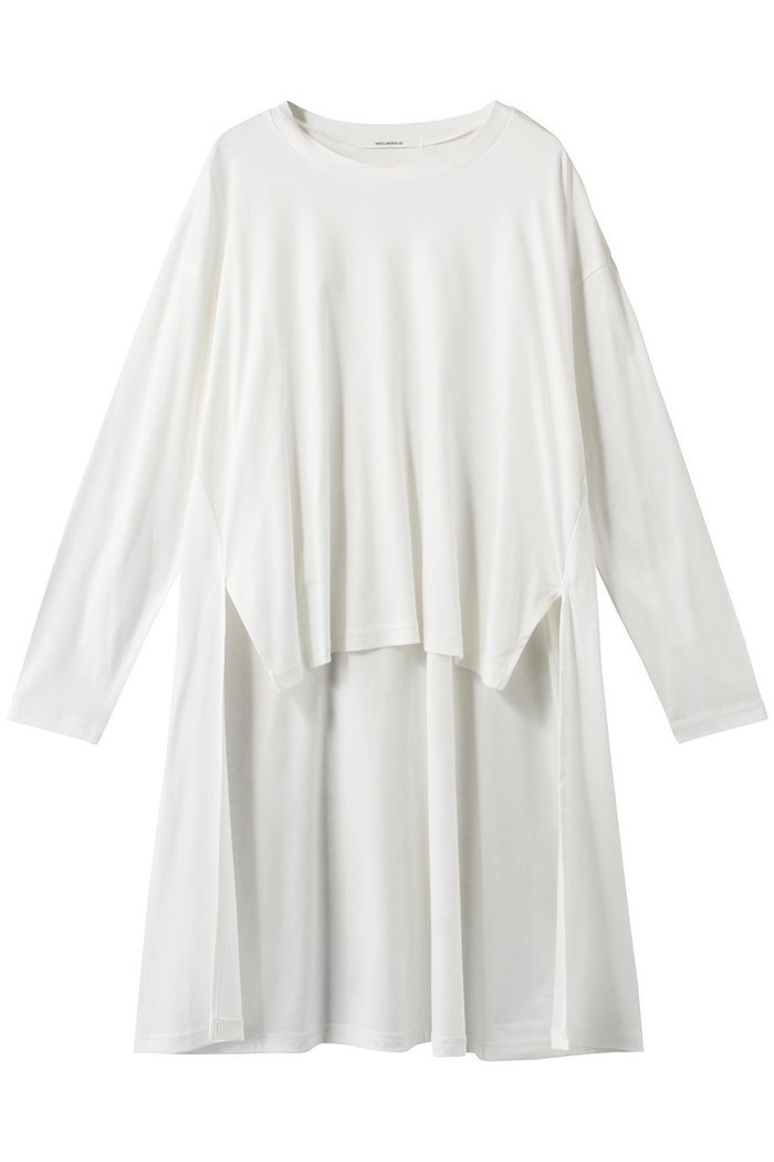 【ミディウミソリッド/MIDIUMISOLID】のクルーネックバックロングプルオーバー インテリア・キッズ・メンズ・レディースファッション・服の通販 founy(ファニー) https://founy.com/ ファッション Fashion レディースファッション Fashion for Women トップス・カットソー Cut & Sew Tops シャツ・ブラウス・オフィスカジュアル Elegant Blouses & Button-Ups カジュアルプルオーバー・ニットトップス Pullovers & Knit Tops / Casual Pullovers バッグ Bags とろみ Fluid, Flowy Fabric スリーブ Sleeve, Long Sleeve / Short Sleeve ロング Long, Long-Length |ID: prp329100004814704 ipo3291000000035883120