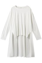 【ミディウミソリッド/MIDIUMISOLID】のクルーネックバックロングプルオーバー 人気、トレンドファッション・服の通販 founy(ファニー) ファッション Fashion レディースファッション Fashion for Women トップス・カットソー Cut & Sew Tops シャツ・ブラウス・オフィスカジュアル Elegant Blouses & Button-Ups カジュアルプルオーバー・ニットトップス Pullovers & Knit Tops / Casual Pullovers バッグ Bags とろみ Fluid, Flowy Fabric スリーブ Sleeve, Long Sleeve / Short Sleeve ロング Long, Long-Length thumbnail オフホワイト|ID: prp329100004814704 ipo3291000000035883121