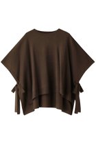 【ミディウミソリッド/MIDIUMISOLID】のside ribbon poncho ポンチョ brown|ID: prp329100004814706 ipo3291000000034969672