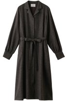 【ミディウミソリッド/MIDIUMISOLID】のopen collar shirts coat with belt/シャツコート ブラウン|ID: prp329100004814707 ipo3291000000034969682