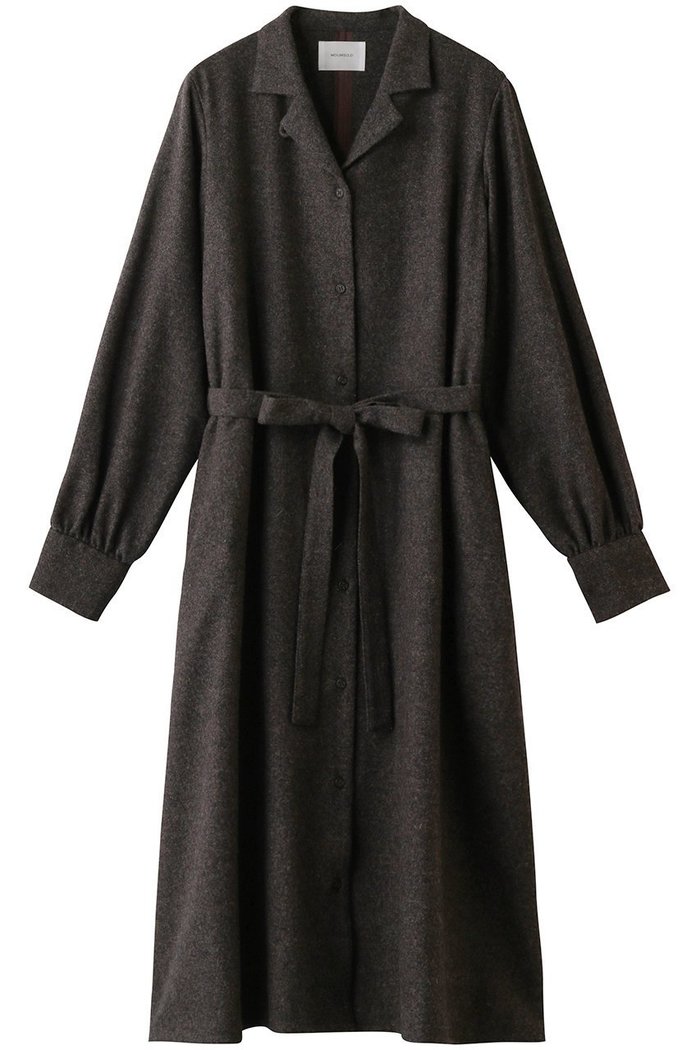 【ミディウミソリッド/MIDIUMISOLID】のopen collar shirts coat with belt/シャツコート インテリア・キッズ・メンズ・レディースファッション・服の通販 founy(ファニー) https://founy.com/ ファッション Fashion レディースファッション Fashion for Women アウター Coat / Outerwear Collection コート・ロングコート・ピーコート Long Coats, Peacoats & More シンプル Simple, Minimal ロング Long, Long-Length 秋 Autumn |ID: prp329100004814707 ipo3291000000035883126