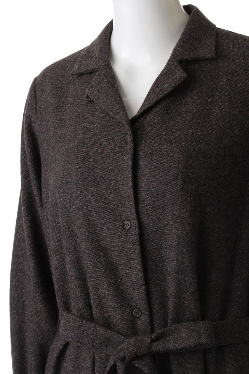 【ミディウミソリッド/MIDIUMISOLID】のopen collar shirts coat with belt/シャツコート 人気、トレンドファッション・服の通販 founy(ファニー) 　ファッション　Fashion　レディースファッション　Fashion for Women　アウター　Coat / Outerwear Collection　コート・ロングコート・ピーコート　Long Coats, Peacoats & More　シンプル　Simple, Minimal　ロング　Long, Long-Length　秋　Autumn　other-5|ID: prp329100004814707 ipo3291000000035883135