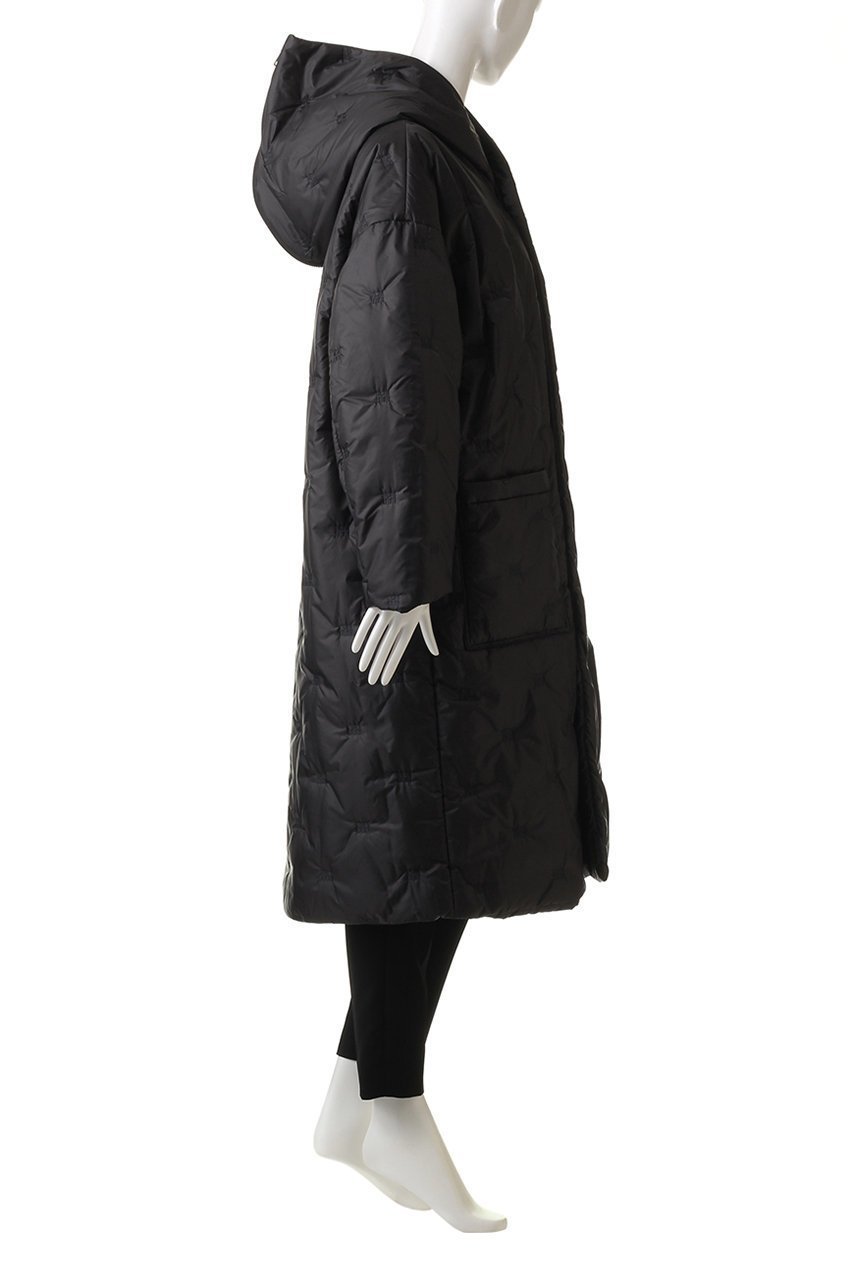 【ミディウミソリッド/MIDIUMISOLID】のlogo embroidery padding hooded coat コート 人気、トレンドファッション・服の通販 founy(ファニー) 　ファッション　Fashion　レディースファッション　Fashion for Women　アウター　Coat / Outerwear Collection　コート・ロングコート・ピーコート　Long Coats, Peacoats & More　シンプル　Simple, Minimal　ジップ　Zip, Zipper　ロング　Long, Long-Length　other-3|ID: prp329100004814708 ipo3291000000035944246