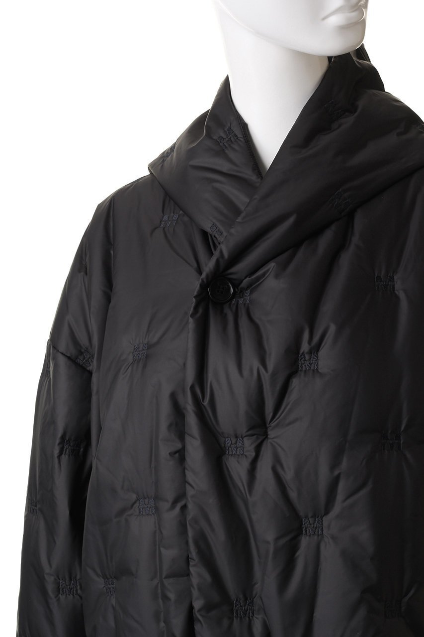 【ミディウミソリッド/MIDIUMISOLID】のlogo embroidery padding hooded coat コート 人気、トレンドファッション・服の通販 founy(ファニー) 　ファッション　Fashion　レディースファッション　Fashion for Women　アウター　Coat / Outerwear Collection　コート・ロングコート・ピーコート　Long Coats, Peacoats & More　シンプル　Simple, Minimal　ジップ　Zip, Zipper　ロング　Long, Long-Length　other-5|ID: prp329100004814708 ipo3291000000035944248