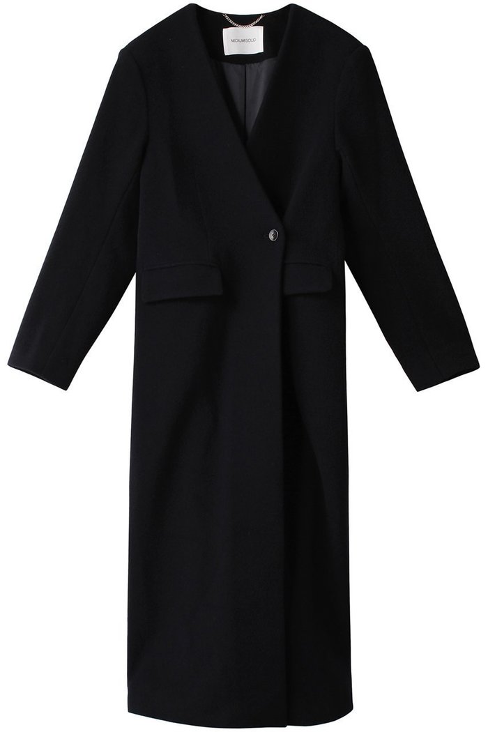 【ミディウミソリッド/MIDIUMISOLID】のノーカラーロングコート インテリア・キッズ・メンズ・レディースファッション・服の通販 founy(ファニー) https://founy.com/ ファッション Fashion レディースファッション Fashion for Women アウター Coat / Outerwear Collection コート・ロングコート・ピーコート Long Coats, Peacoats & More シェイプ Shape, Slim Fit シンプル Simple, Minimal ロング Long, Long-Length エレガント 上品 Elegant |ID: prp329100004814709 ipo3291000000034969702