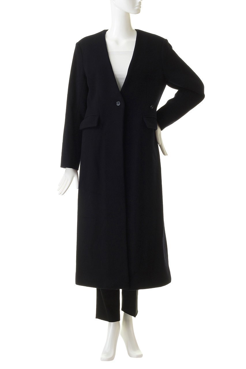 【ミディウミソリッド/MIDIUMISOLID】のノーカラーロングコート 人気、トレンドファッション・服の通販 founy(ファニー) ファッション Fashion レディースファッション Fashion for Women アウター Coat / Outerwear Collection コート・ロングコート・ピーコート Long Coats, Peacoats & More シェイプ Shape, Slim Fit シンプル Simple, Minimal ロング Long, Long-Length エレガント 上品 Elegant other-8|ID: prp329100004814709 ipo3291000000034969712