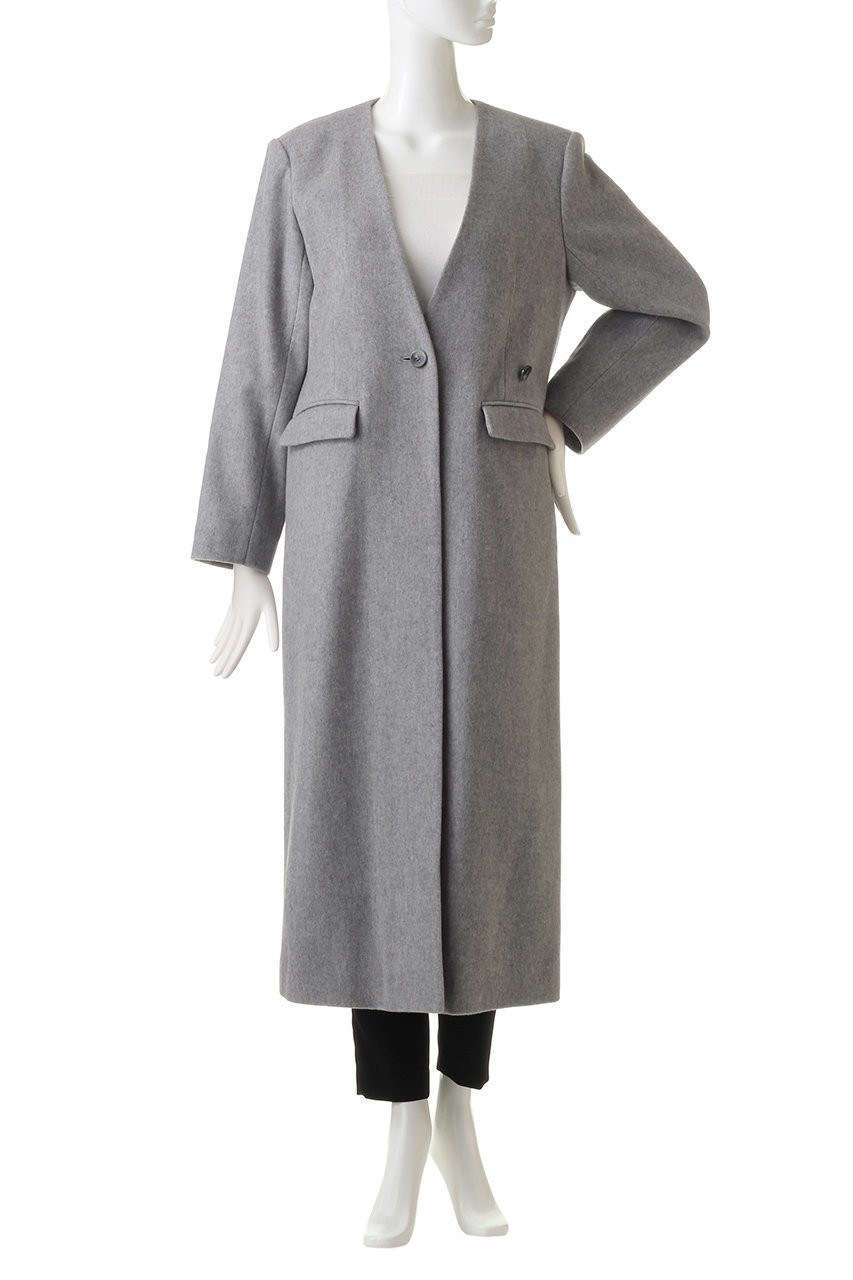 【ミディウミソリッド/MIDIUMISOLID】のno collar long coat/ロングコート 人気、トレンドファッション・服の通販 founy(ファニー) ファッション Fashion レディースファッション Fashion for Women アウター Coat / Outerwear Collection コート・ロングコート・ピーコート Long Coats, Peacoats & More インナー Innerwear ビジネス 仕事 通勤 Business / Work / Commuting ロング Long, Long-Length エレガント 上品 Elegant other-2|ID: prp329100004814710 ipo3291000000035510945