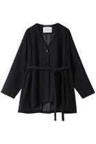 【ミディウミソリッド/MIDIUMISOLID】のA line flared short coat コート ネイビー|ID: prp329100004814711 ipo3291000000035426752