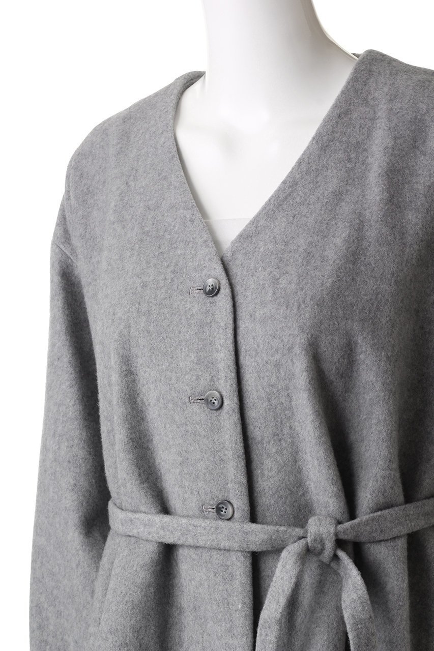 【ミディウミソリッド/MIDIUMISOLID】のA line flared short coat コート 人気、トレンドファッション・服の通販 founy(ファニー) 　ファッション　Fashion　レディースファッション　Fashion for Women　アウター　Coat / Outerwear Collection　コート・ロングコート・ピーコート　Long Coats, Peacoats & More　ショート　Short, Short Length　リボン　Ribbon, Bow　other-5|ID: prp329100004814711 ipo3291000000035426760