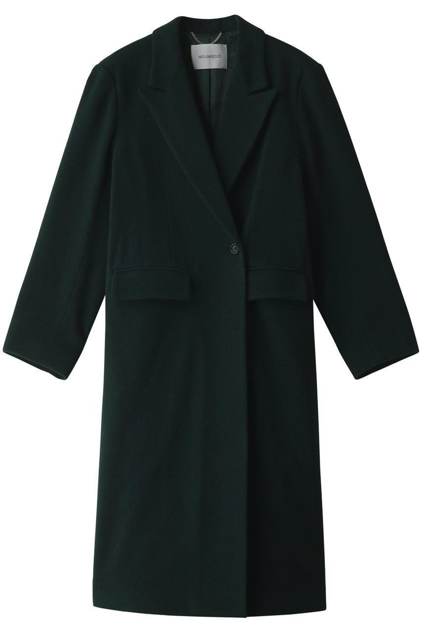 【ミディウミソリッド/MIDIUMISOLID】のpeaked lapel long CT コート 人気、トレンドファッション・服の通販 founy(ファニー) 　ファッション　Fashion　レディースファッション　Fashion for Women　アウター　Coat / Outerwear Collection　コート・ロングコート・ピーコート　Long Coats, Peacoats & More　スタイリッシュ　Stylish, Fashionable　ロング　Long, Long-Length　人気　Popular, Best Seller　A/W・秋冬　Autumn/Winter　 other-1|ID: prp329100004814713 ipo3291000000035696408