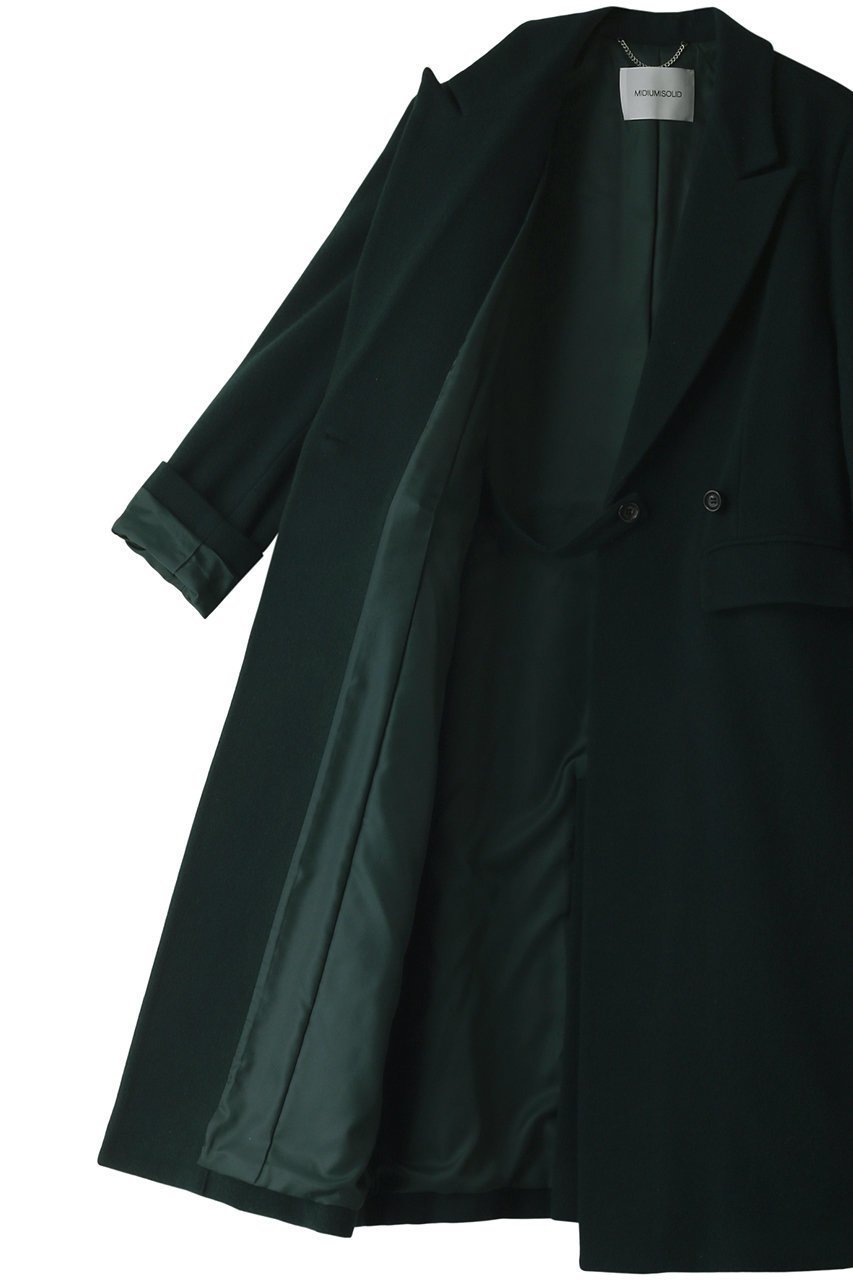 【ミディウミソリッド/MIDIUMISOLID】のpeaked lapel long CT コート 人気、トレンドファッション・服の通販 founy(ファニー) 　ファッション　Fashion　レディースファッション　Fashion for Women　アウター　Coat / Outerwear Collection　コート・ロングコート・ピーコート　Long Coats, Peacoats & More　スタイリッシュ　Stylish, Fashionable　ロング　Long, Long-Length　人気　Popular, Best Seller　A/W・秋冬　Autumn/Winter　other-7|ID: prp329100004814713 ipo3291000000035696419