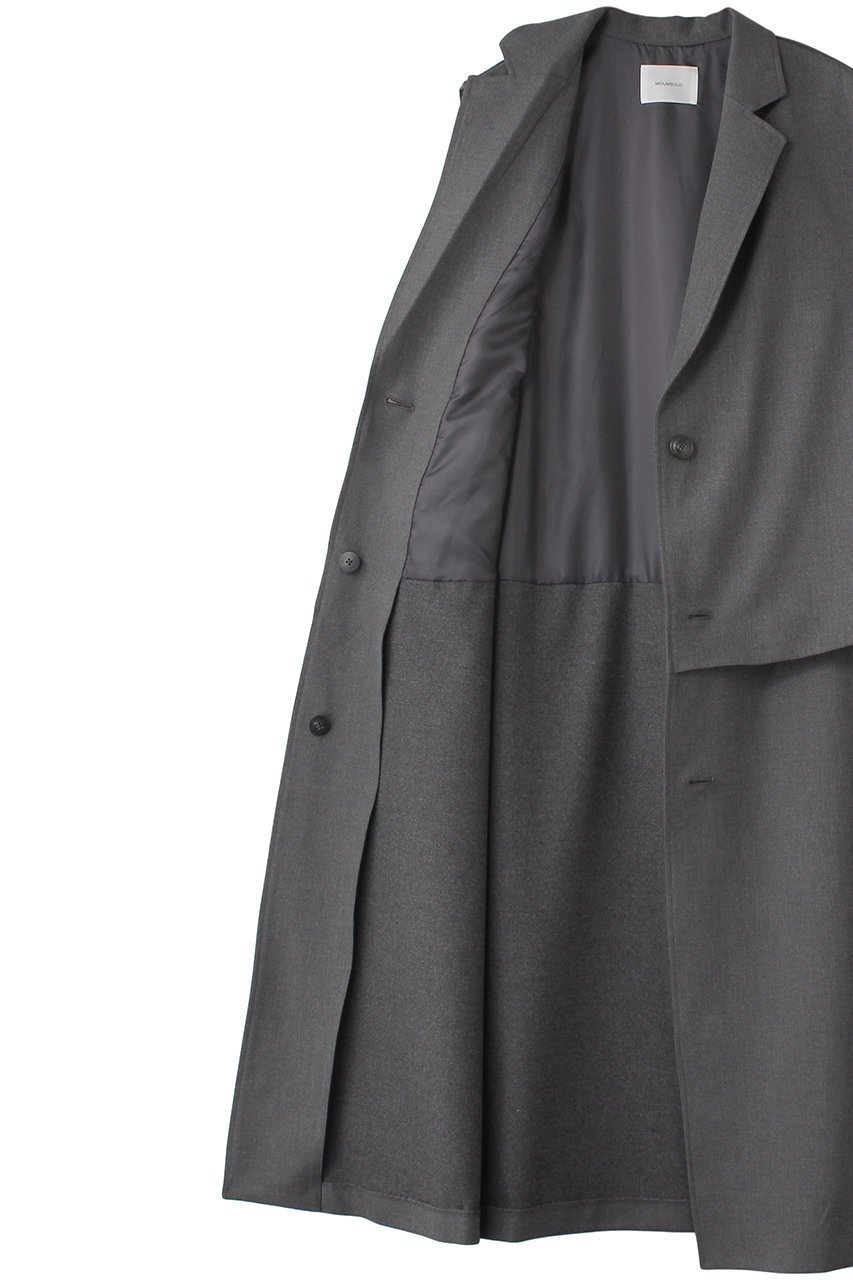 【ミディウミソリッド/MIDIUMISOLID】のlayered long gilet.M ジレ 人気、トレンドファッション・服の通販 founy(ファニー) 　ファッション　Fashion　レディースファッション　Fashion for Women　アウター　Coat / Outerwear Collection　レディースジャケット・軽アウター　Jackets　オケージョン　Occasion Wear　ジャケット　Jacket, Outerwear　ベスト　Vest, Waistcoat　マキシ　Maxi, Full Length　マニッシュ　Mannish, Boyish　ロング　Long, Long-Length　エレガント 上品　Elegant　other-6|ID: prp329100004814717 ipo3291000000034969918