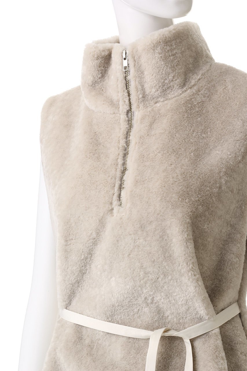 【ミディウミソリッド/MIDIUMISOLID】のhaif zip boa vest ベスト 人気、トレンドファッション・服の通販 founy(ファニー) 　ファッション　Fashion　レディースファッション　Fashion for Women　アウター　Coat / Outerwear Collection　レディースジャケット・軽アウター　Jackets　ジップ　Zip, Zipper　ジャケット　Jacket, Outerwear　ハイネック　High Neck, Mock Neck　ベスト　Vest, Waistcoat　リボン　Ribbon, Bow　other-5|ID: prp329100004814718 ipo3291000000035696444