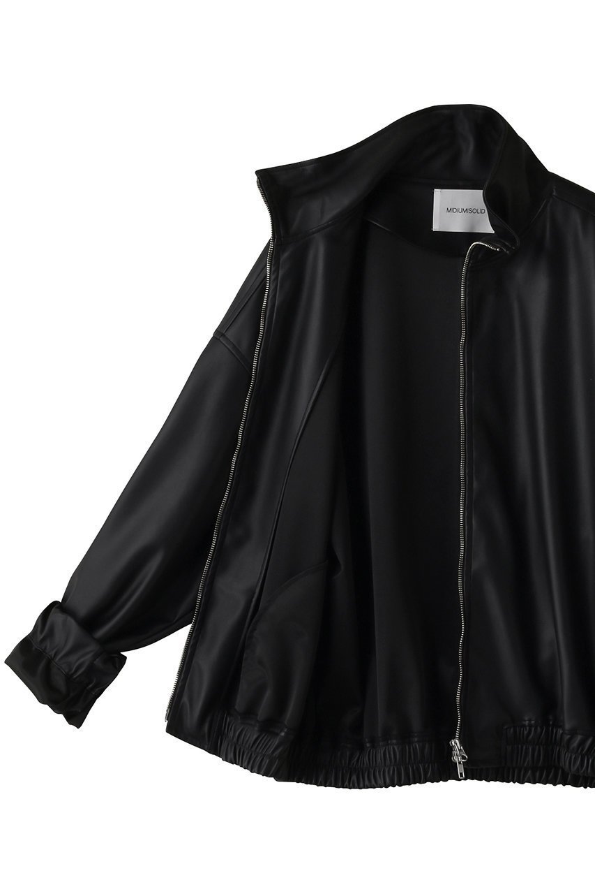 【ミディウミソリッド/MIDIUMISOLID】のover size synthetic leather BL ブルゾン 人気、トレンドファッション・服の通販 founy(ファニー) 　ファッション　Fashion　レディースファッション　Fashion for Women　アウター　Coat / Outerwear Collection　レディースジャケット・軽アウター　Jackets　ブルゾンジャケット・スポーティアウター　Blouson Jackets　シンプル　Simple, Minimal　ジャケット　Jacket, Outerwear　スタンド　Stand Collar, Upright Stand　フェイクレザー　Faux Leather, PU Leather　ブルゾン　Blouson, Bomber Jacket　other-6|ID: prp329100004814719 ipo3291000000034969963