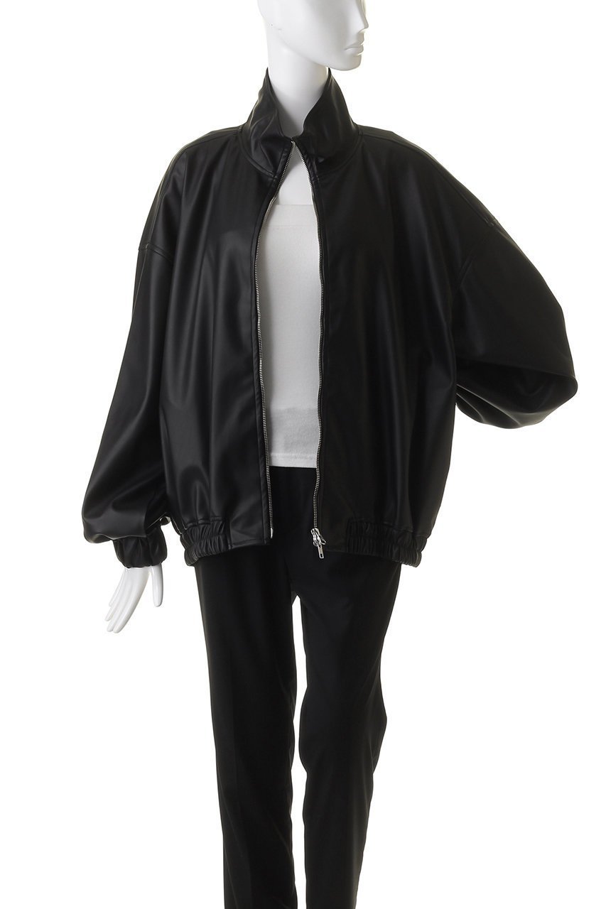 【ミディウミソリッド/MIDIUMISOLID】のover size synthetic leather BL ブルゾン 人気、トレンドファッション・服の通販 founy(ファニー) 　ファッション　Fashion　レディースファッション　Fashion for Women　アウター　Coat / Outerwear Collection　レディースジャケット・軽アウター　Jackets　ブルゾンジャケット・スポーティアウター　Blouson Jackets　シンプル　Simple, Minimal　ジャケット　Jacket, Outerwear　スタンド　Stand Collar, Upright Stand　フェイクレザー　Faux Leather, PU Leather　ブルゾン　Blouson, Bomber Jacket　other-7|ID: prp329100004814719 ipo3291000000034969964