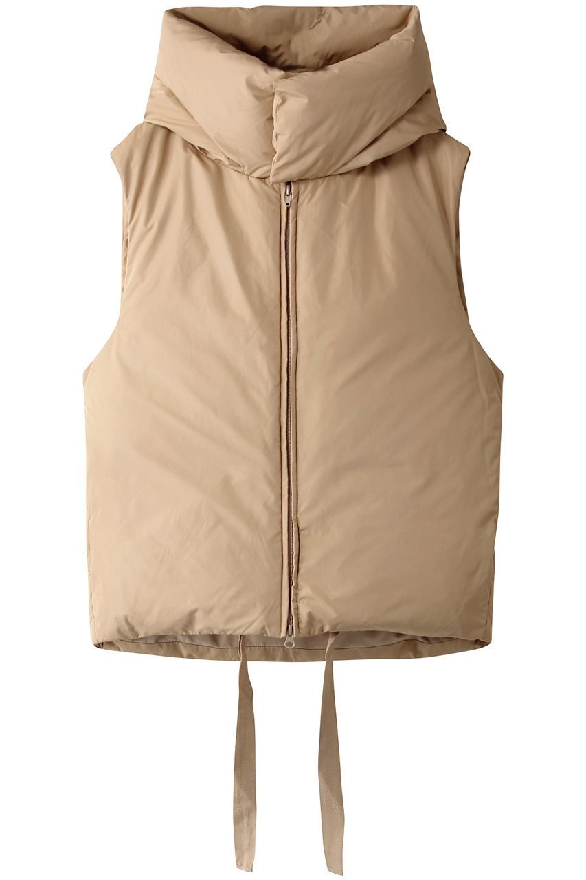 【ミディウミソリッド/MIDIUMISOLID】のhooded down vest/ダウンベスト インテリア・キッズ・メンズ・レディースファッション・服の通販 founy(ファニー) 　ファッション　Fashion　レディースファッション　Fashion for Women　アウター　Coat / Outerwear Collection　レディースジャケット・軽アウター　Jackets　インナー　Innerwear　ジャケット　Jacket, Outerwear　ダウン　Down, Puffer　フォルム　Silhouette, Form　ベスト　Vest, Waistcoat　ボトム　Bottoms, Lower Wear　ベージュ|ID: prp329100004814720 ipo3291000000034969968