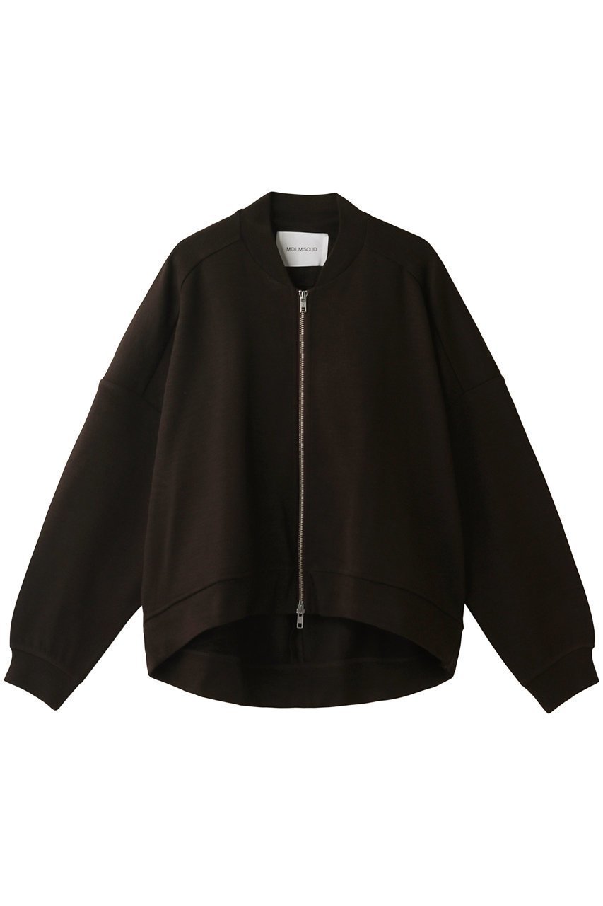 【ミディウミソリッド/MIDIUMISOLID】のwide zip up ブルゾン インテリア・キッズ・メンズ・レディースファッション・服の通販 founy(ファニー) 　ファッション　Fashion　レディースファッション　Fashion for Women　アウター　Coat / Outerwear Collection　レディースジャケット・軽アウター　Jackets　ブルゾンジャケット・スポーティアウター　Blouson Jackets　シンプル　Simple, Minimal　ジャケット　Jacket, Outerwear　トレンド　Trend, Trending Now　ブルゾン　Blouson, Bomber Jacket　ワイド　Wide, Wide Fit　ダークブラウン|ID: prp329100004814721 ipo3291000000035426824